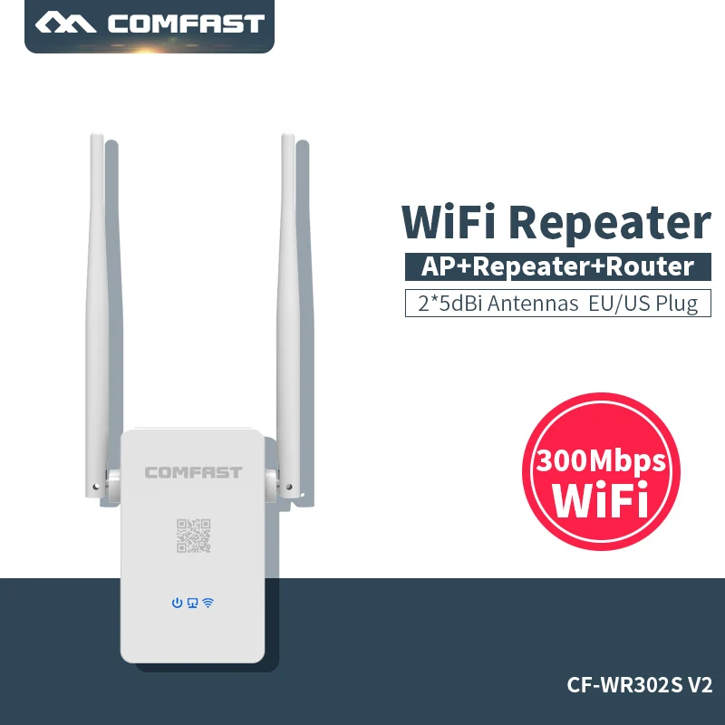 Comfast CF WR302SV2 300 Мбит/с Беспроводной ретранслятор wifi для дома Мостовой усилитель