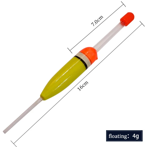 FISH KING Рыболовные Поплавки Рыболовные принадлежности 1 шт. 2 г-30 г вертикальный буй океанская лодка рыболовный светильник палка поплавок Boia Flotteur Peche - Цвет: 3814-4g