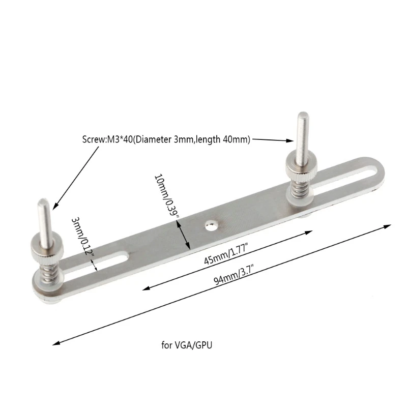

1 Set Stainless Steel Water Cooling Waterblock Buckles Screw M3*40 For VGA GPU New Design