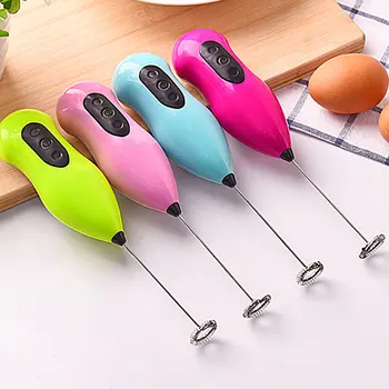 

Kitchen Accessaries Stainless Steel Electric Milk Frother Foamer Whisk Mixer Coffer Stirer Egg Beater