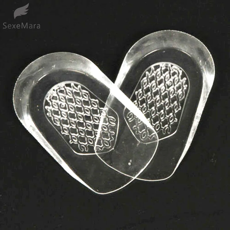 

SexeMaraSilicone Gel Insoles Massaging Cushion Forefoot Shoe Pad High Heel Women Elastic Palm Protect Feet Care Comfortable pads