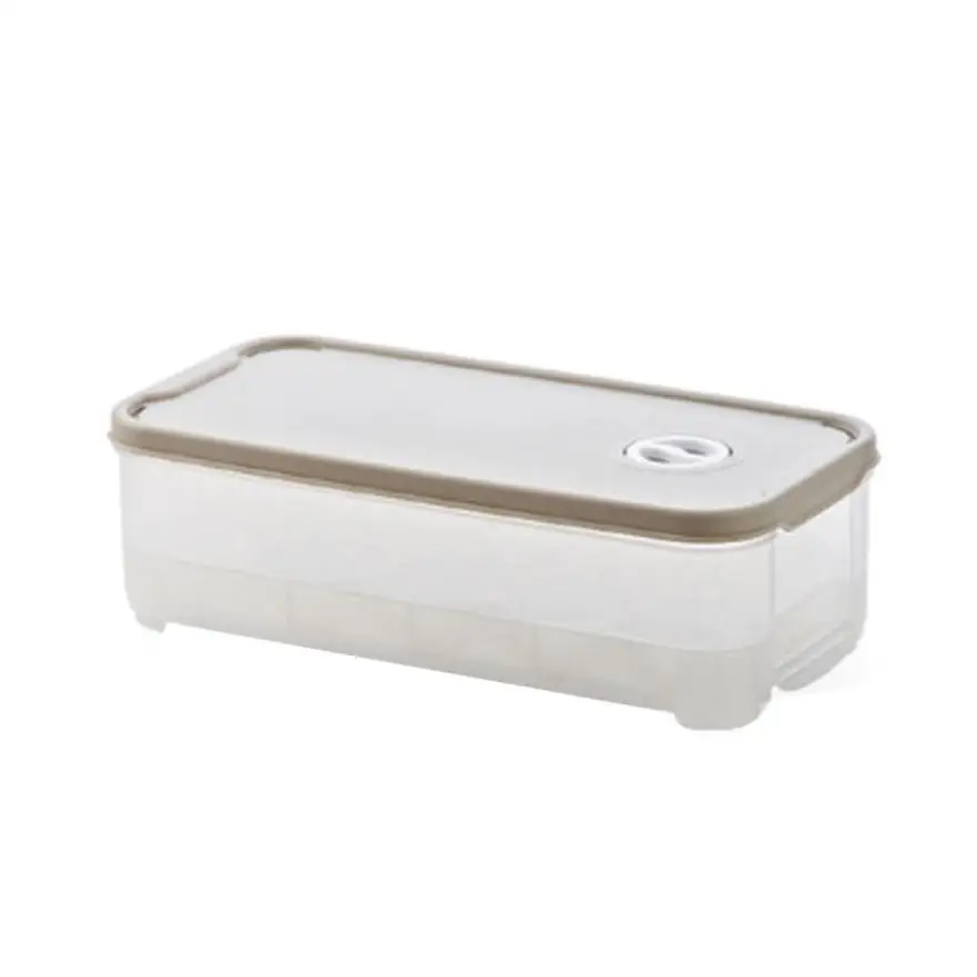 

100% New and High Quality Single Layer Refrigerator Food 10 Eggs Airtight Storage container plastic Box pqw0717