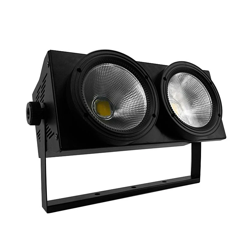 2 глаза 2x100 вт горячий светодиодный COB светильник DMX сценический светильник светодиодный светильник с эффектом ослепления холодный белый и теплый белый высокая мощность