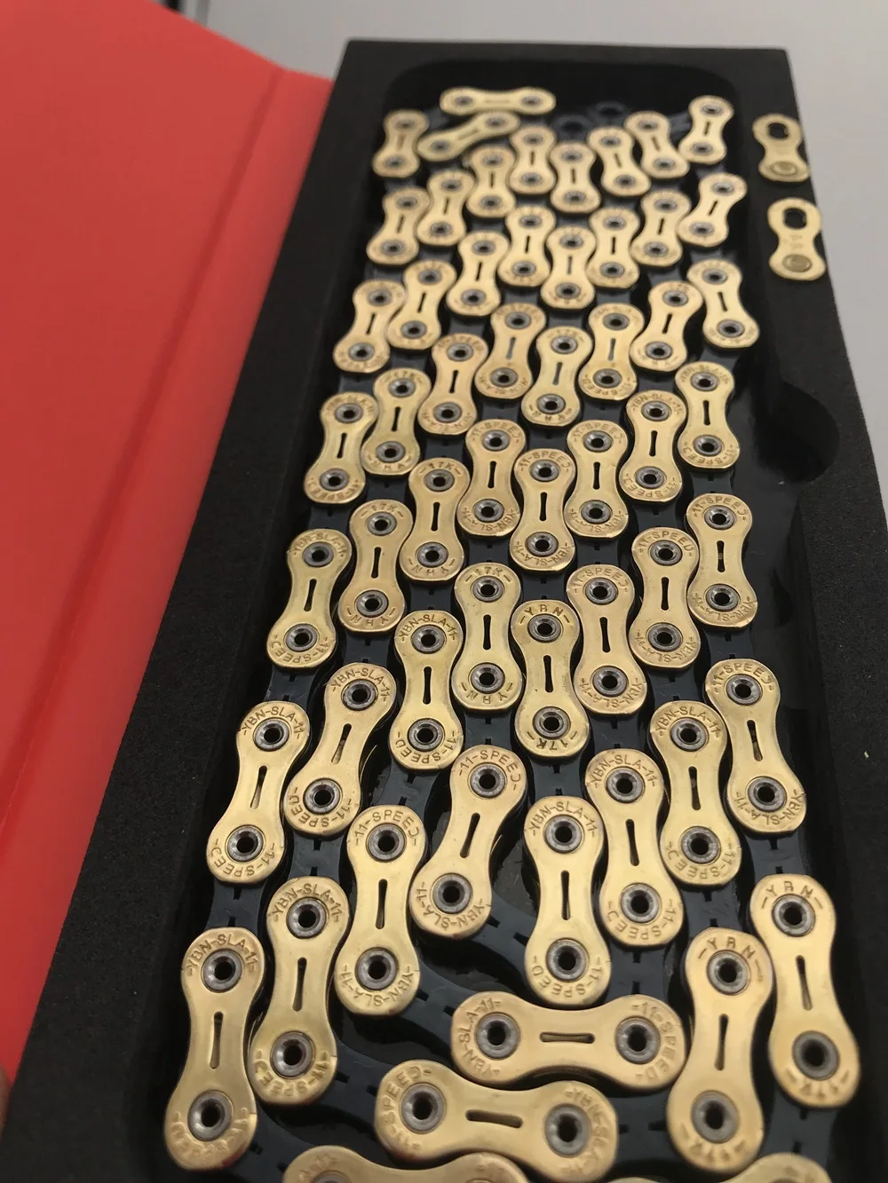 Excellent YBN 11 Speed Black Gold SLR Chain 11S 22S MTB Mountain Road Bicycle ultralight Durable Chains For SHIMANO SRAM System 7