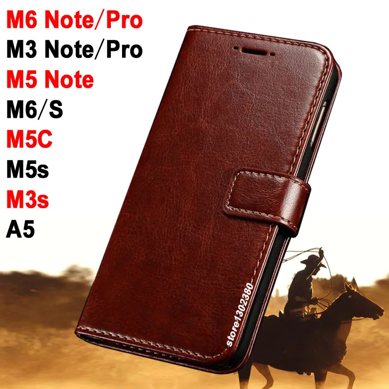 

Meizu M5C case cover leather Crazy horse case for Meizu M 5 Note case M5 Royal Meizu M6 Note M 6 Meizu M3 Note/Pro M5s m2 mini