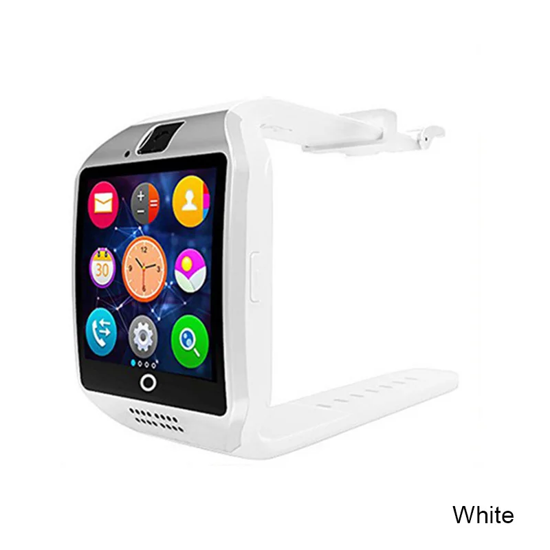 Bluetooth Смарт-часы Q18 для мужчин поддержка фото TF сенсорный экран многоязычный женский спортивный Браслет телефонный звонок часы большая батарея - Цвет: White
