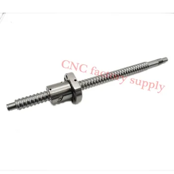 

Free shipping SFU1605 L1000mm rolled ball screw C7 with 1605 flange single ball nut for BK/BF12 end machined CNC parts