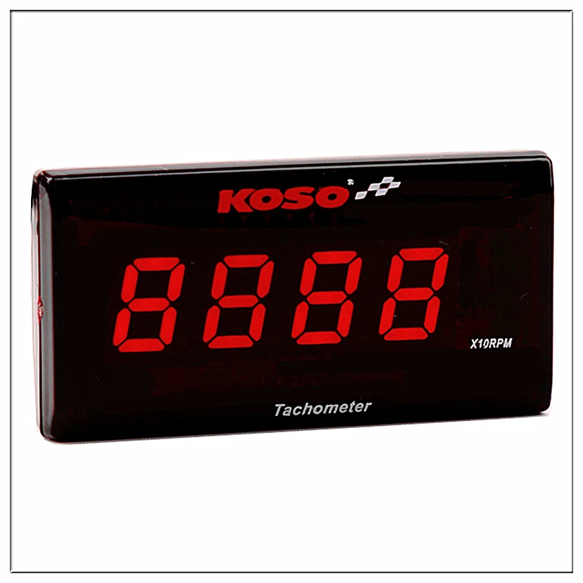 

Koso Mini RPM Meter Digital Square LCD Display Engine Tach Hour Meter Tachometer Gauge for BMW YAMAHA KAWASAKI Racing Motorcycle