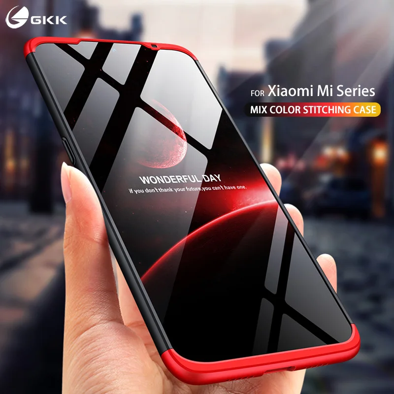 Оригинальный чехол GKK для xiaomi redmi 7 3 в 1 с полной защитой 360 тонкий матовый жесткий