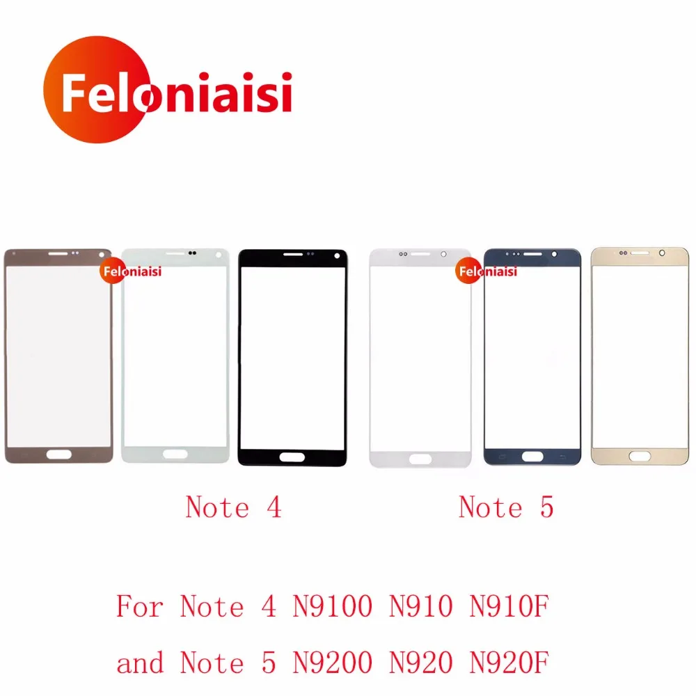 50Pcs/lot 5.7" For Samsung Galaxy Note 4 N9100 N910 N910F and Note 5 N9200 N920 N920F Front