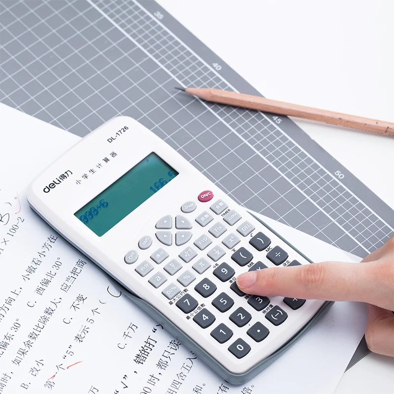 ديلي 1726/1728 المدارس الابتدائية و المدارس المتوسطة حاسبة متعددة الوظائف الطالب الآلات الحاسبة العلمية شاشة كبيرة AAA بطارية ديلي 1726/1728 المدارس الابتدائية و المدارس المتوسطة حاسبة متعددة الوظائف الطالب الآلات الحاسبة العلمية شاشة كبيرة AAA بطارية