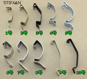 

TITIFXAN 2pcs Auto fixed spring clamp hook tension spring air filter shell filter electric fuse box card buckle steel clip