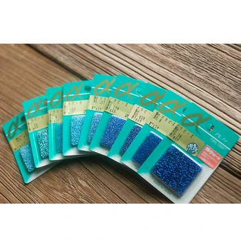 

2018 Limited New 100% Cotton French Embroidery Materials East Treasure Toho1.5 Mm Round Bead Japan 9 Color Into Blue