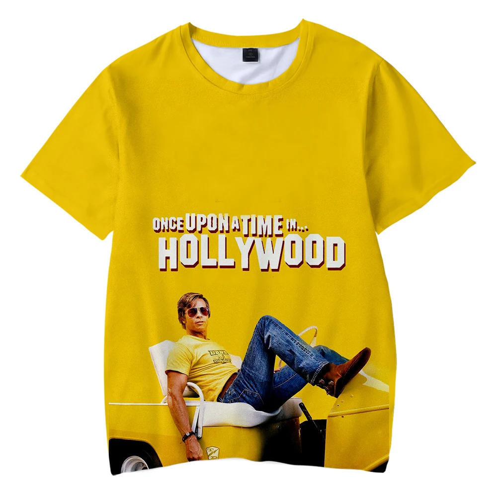 

Once Upon A Time In Hollywood Kids Tshirt short-sleeved Casual Bottoming Couple Parent-child Fshion Novelty Top Luxury Harajuku