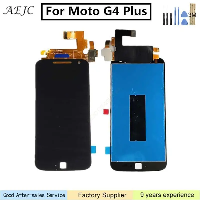 

For Motorola Moto G4 Plus Xt1640 Xt1641 XT1642 Xt1644 LCD DIsplay Touch Screen Digitizer Assembly 5.5" For Moto G4 Plus Screen
