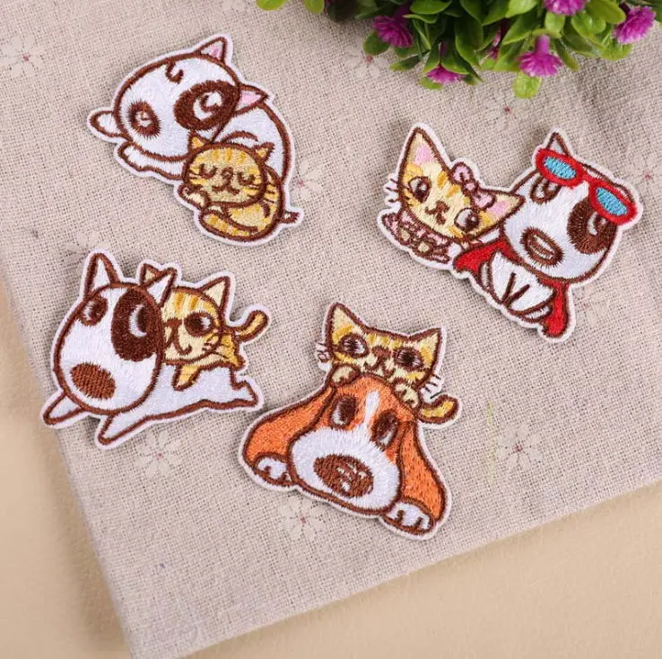 

New arrival 10 pcs mini animals Embroidered patch iron on Jeans coat tshirt bag shoe hat decor repair Motif emblem accessory diy