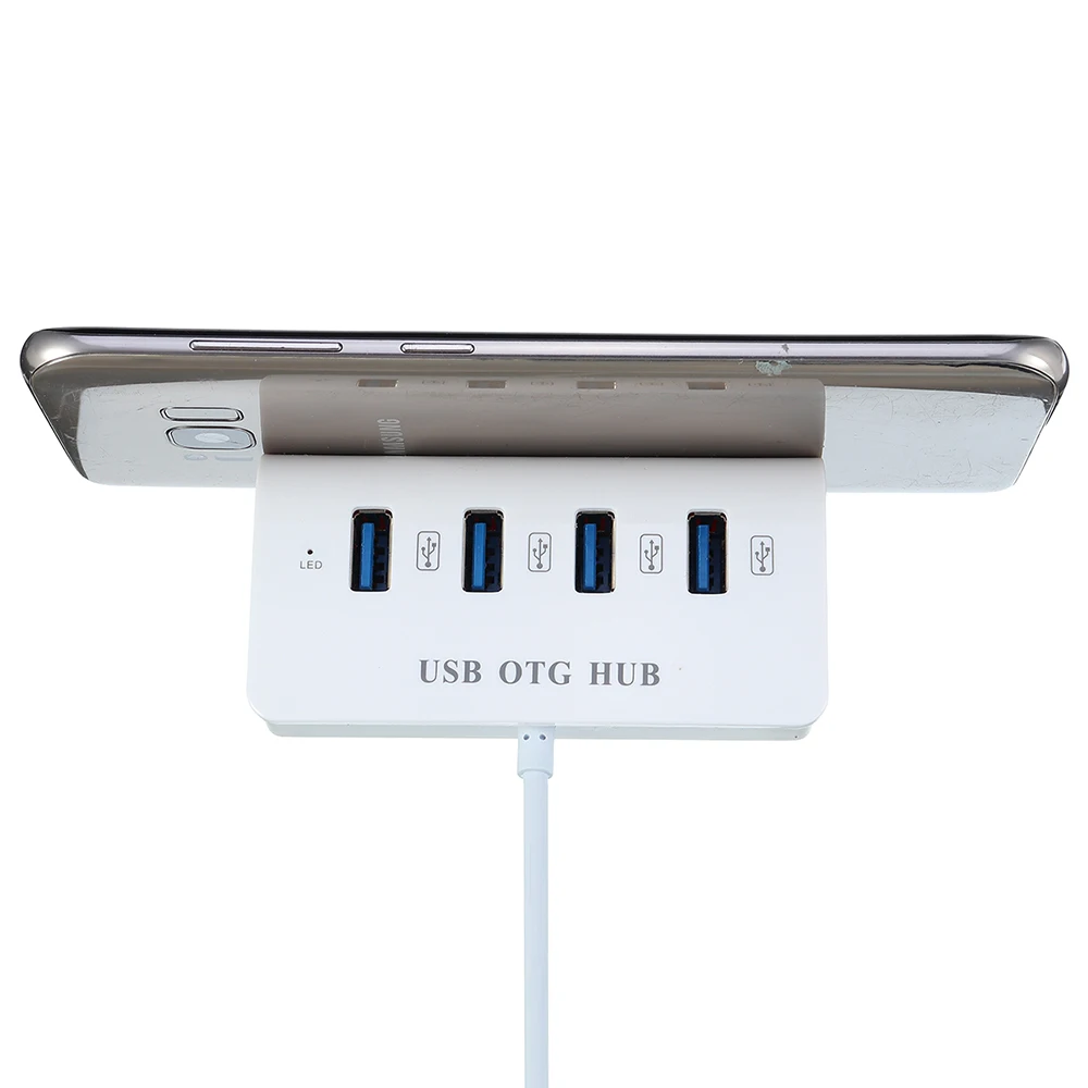 Bakeey 4 порта зарядное устройство адаптер type C USB 3,1 высокоскоростное расширение usb-хаб настольное зарядное устройство с держателем для samsung Xiaomi