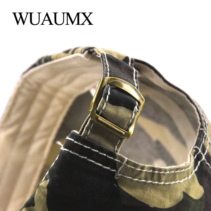Wuaumx Новая летняя детская бейсболка камуфляжная хлопковая изогнутая