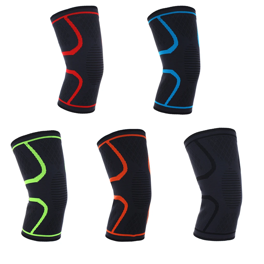 

Outdoor Fitness Running Cycling Basketball Knee Support Braces Elastic Nylon Sports Knee Pad