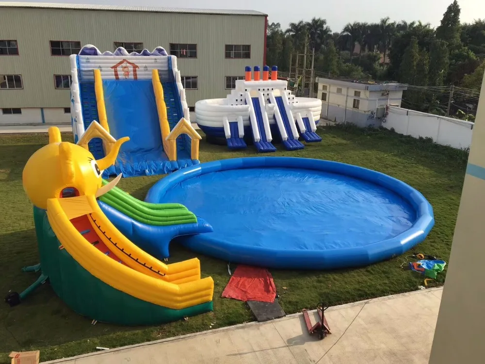 inflatable slide inflatable pool inflatable combination game productin