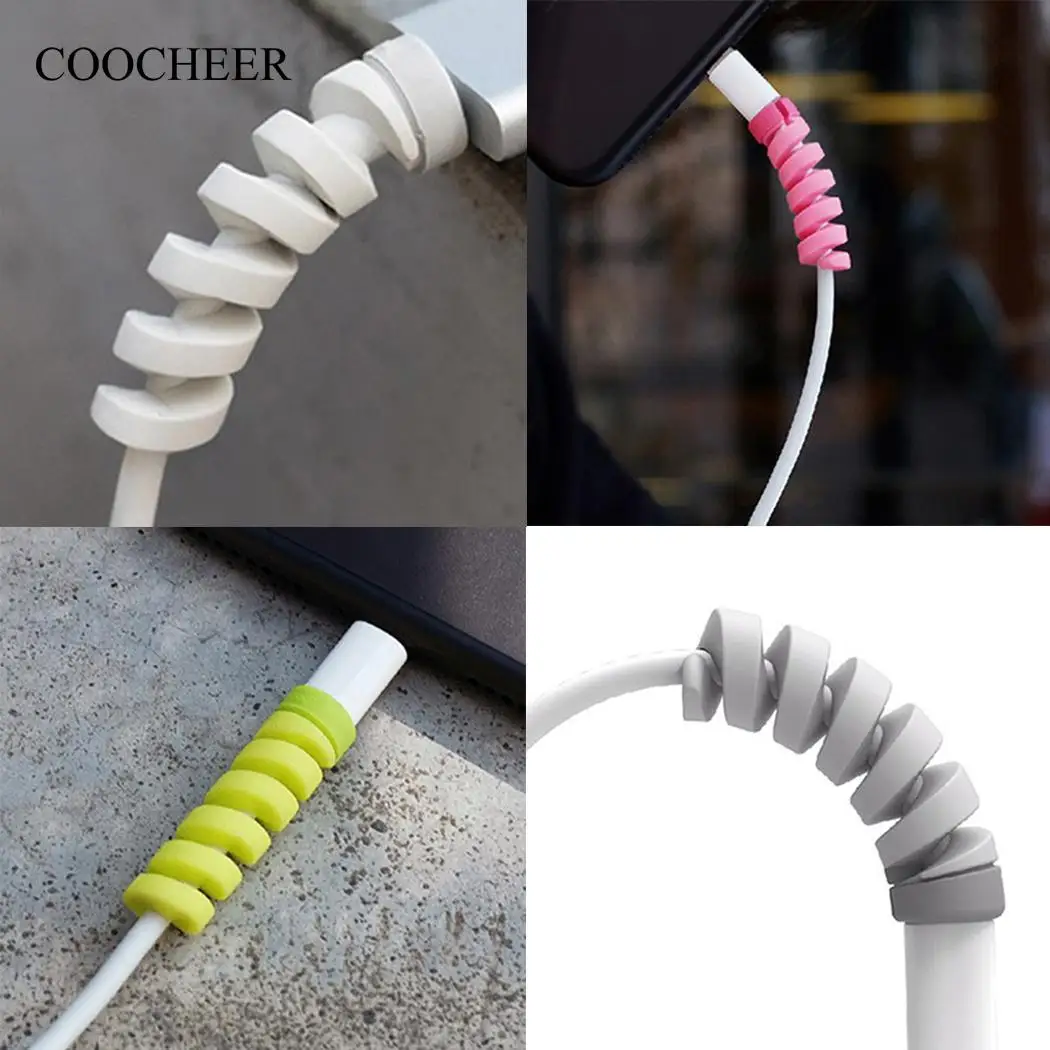 

Mobile Spiral Phone Charging Cable Anti-break Data Line Protection Cover