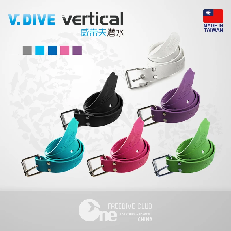 

V.DIVE Free Diving Professional Free Latent Quick-Release Steel Clasp with Rubber Scuba Diving Equipment Weight Belt