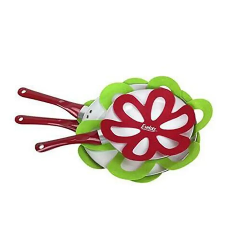 

4pcs/set Non-stick Pot Pan Protector Separator Non-woven Fabric Scratchproof Divider Pad Placemat Kitchen Tool Cookware
