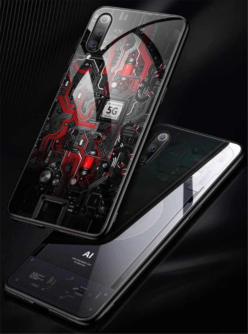 Case for Xiaomi Mi 9 Explore Xiaomi Mi 9 SE Tempered Glass Case for Xiaomi Mi 9 Mi9 Case Aixuan Original mi 9 SE Cover (1)