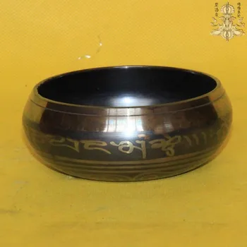 

ymying 6" YOGA Tibet Singing Bowl HIMALAYAN hand hammered CHAKRA MEDITATION Religion wholesale Bronze Buddhism copper singing bo