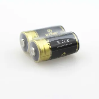 

XT CR123A 3.0V 1400mAh high performance Li-ion battery without PCB Power Source for LED Flashlight (1Pair)