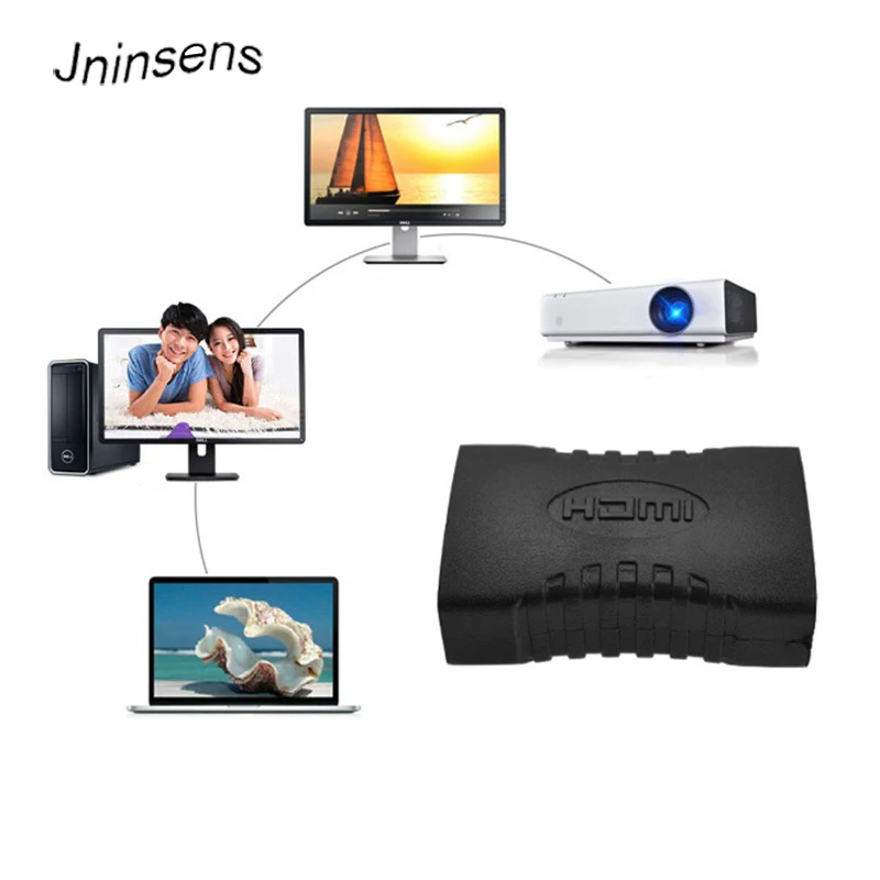 

Jninsens HDMI Extender Female to Female Adapter Coupler Connectors HDMI Extention Converter for HDTV 1080P HDMI Cables Extend