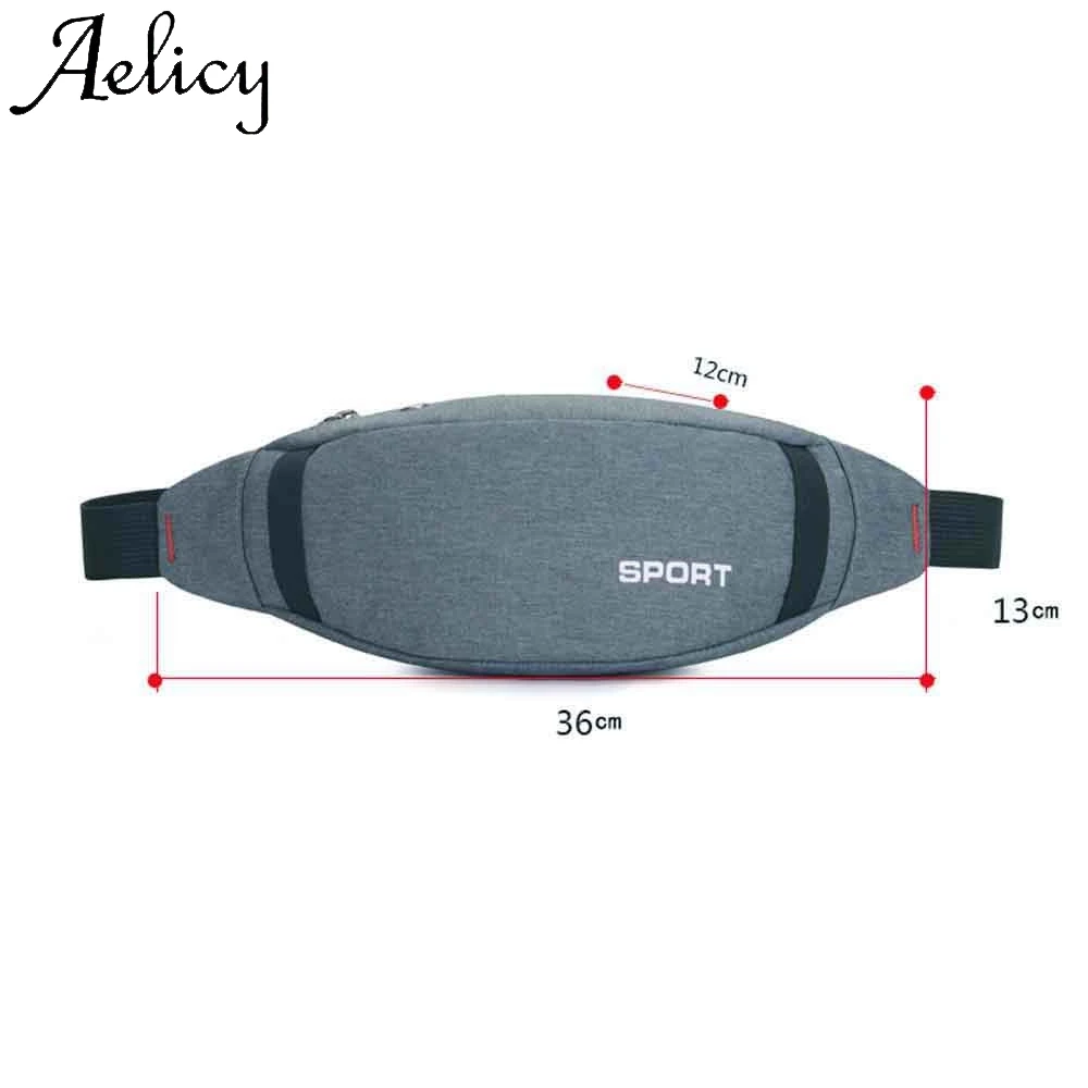 Aelicy модная повседневная спортивная Сумочка для наушников унисекс нейлоновая нагрудная сумка для писем Высококачественная однотонная Сумка Простой карман для телефона