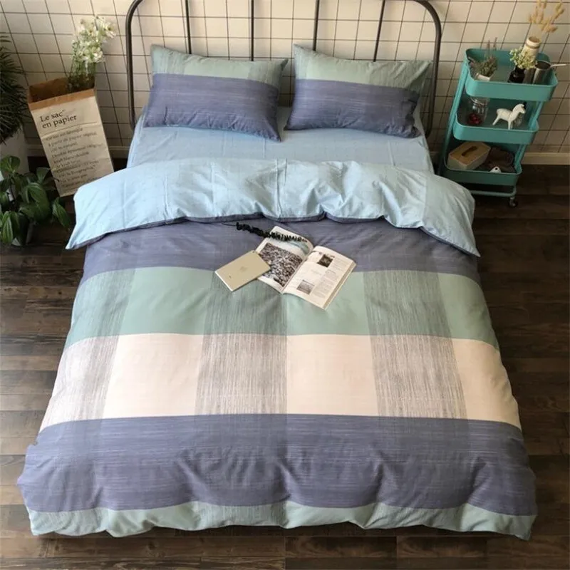

Bedding Set 100% Cotton Duvet Cover Bed Sheet Pillow Case Double Queen King Plant Animal Geometric Soft Unicorn Twill XHS0007