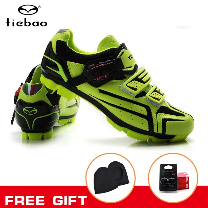 

TIEBAO Cycling Shoes New Men Bicycle Mountain Bike Shoes Non-slip Self-locking Mirror Superfiber mtb Shoes Sapatos de ciclismo