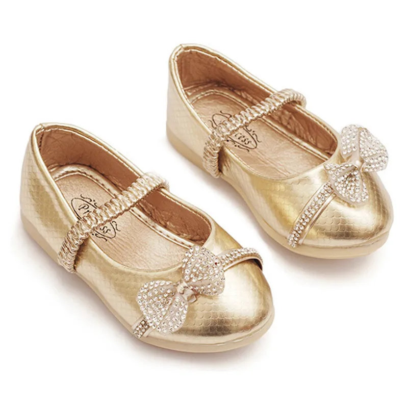 gold flat shoes for toddlers