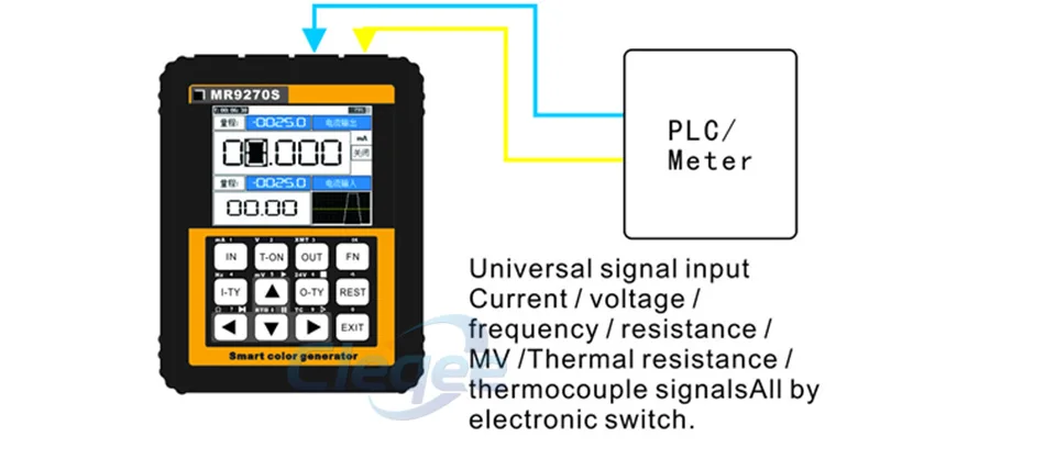 4-20mA генератор сигналов калибровки текущее напряжение PT100 термопары Давление передатчик Logger PID частота MR9270S