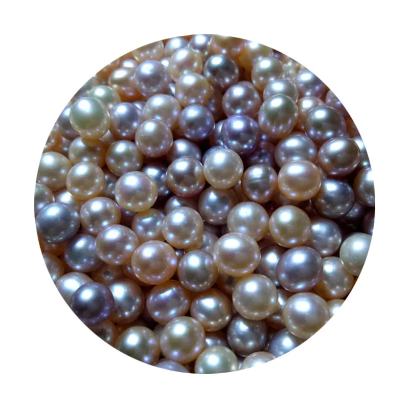 

MADALENA SARARA AAA Freshwater Pearl 4-12mm Colorful Purple Perfectly Round Freshwater Pearl For DIY Jewelry Making