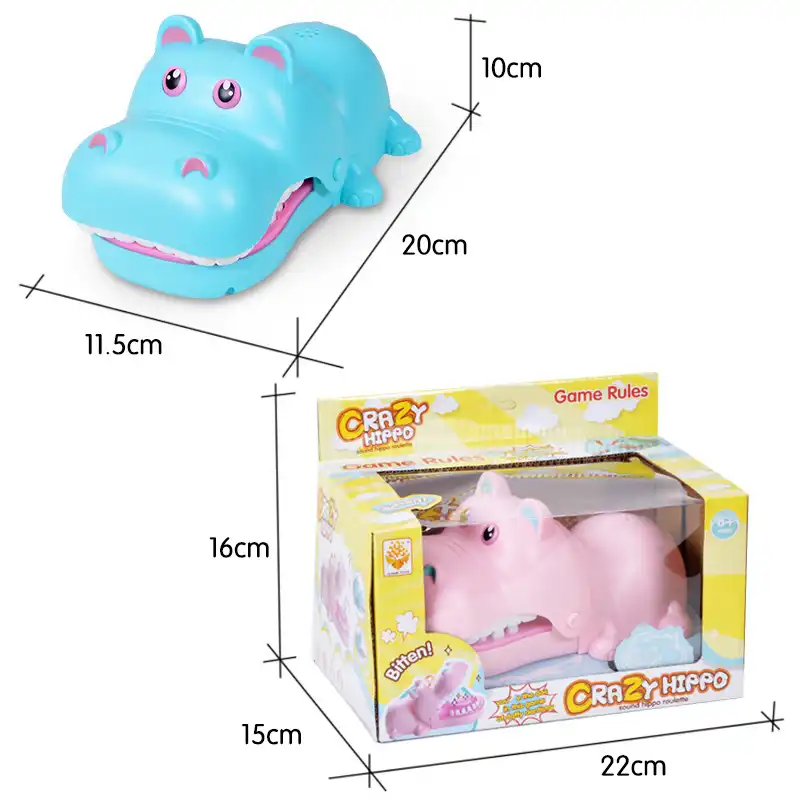 面白いカバ引っ張る歯ボードゲームカバ口歯医者咬傷フィンガー電気照明効果音子供のパズルのおもちゃ Gags Practical Jokes Aliexpress