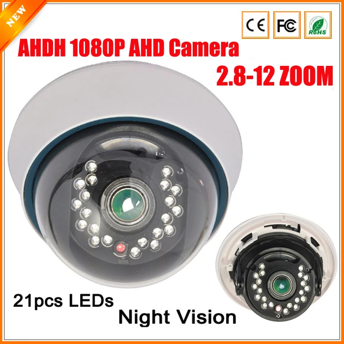 Manually Varifocal Lens 3MP 2.8MM-12MM AHD Camera Full HD 1080P AHDH Camera Indoor Security Surveillance Camera AHD 1080P