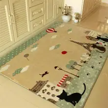 130X185 см Мультяшные коврики для кошек для гостиной, детской спальни, коврики и ковры из мягкой замши, детский игровой коврик, коврик для журнального столика