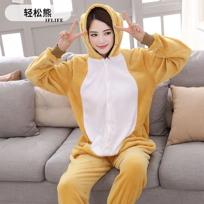 Для мужчин Для женщин Lover Onesie Пижама с капюшоном в виде животных Стич Пикачу единорога панда с человеком-пауком Пижама унисекс для взрослых