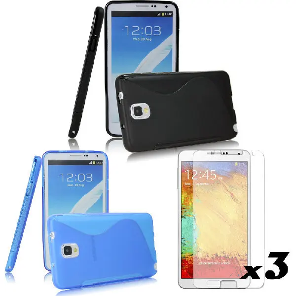 2xtpu S-line гелевый Чехол для Samsung Galaxy Note III/3 N9000 (1 партия = 2 чехла + 3 пленки) | Мобильные