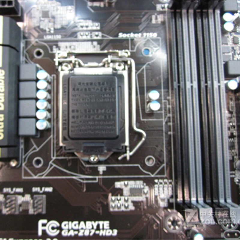 Материнская плата LGA 1150 для Intel Z87 DDR3 Gigabyte GA HD3 USB3.0 32 Гб десктопная материнская б/у PCI