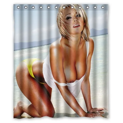 Seabeach сексуальная девушка на заказ Уникальный полиэстер для ванной Водонепроницаемый душ занавески Товары для ванной занавески s 150x180165x180180x180 см