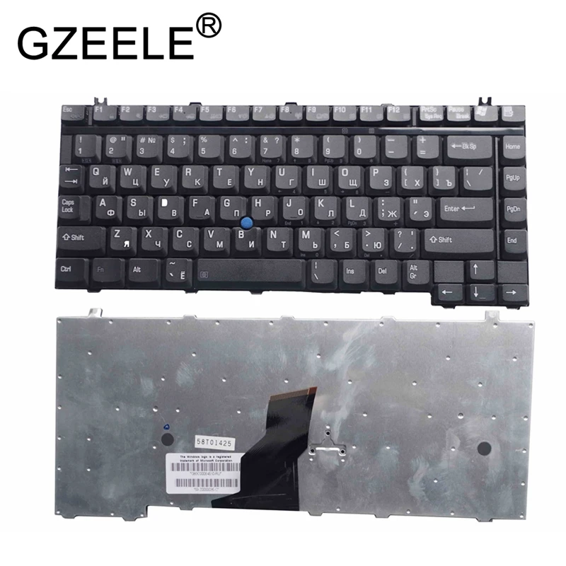 

Русская клавиатура GZEELE для ноутбука Toshiba M20 TE2000 TE2100 TE2300 TE6100 9000 9100 RU, Черная