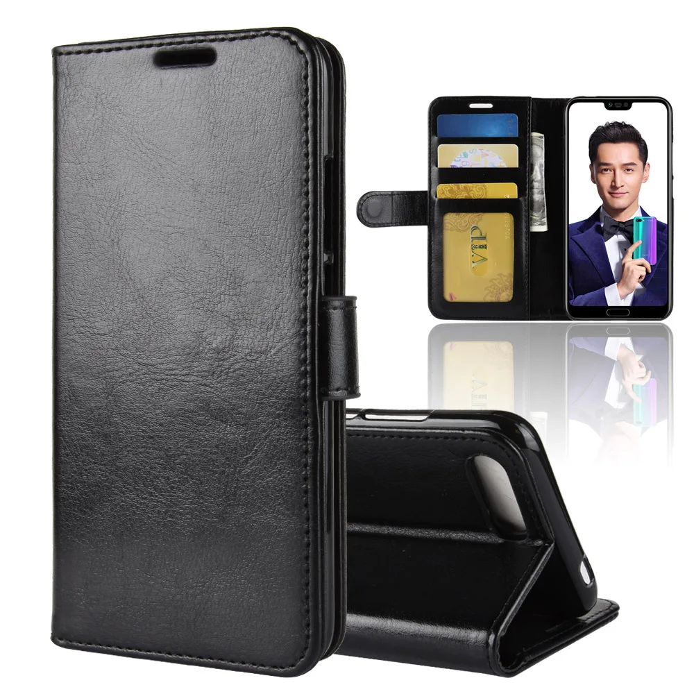 

Brand gligle R64 pattern leather wallet case for Huawei Honor 10 case cover protective shell