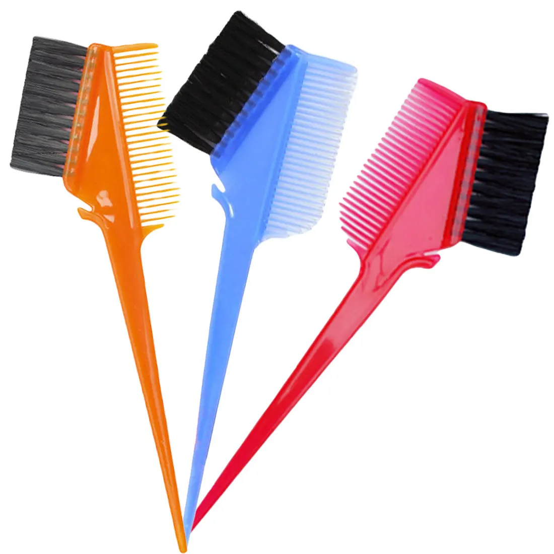 

Professional Black Hair Dyed brush Comb/3pcs-Beauty-Double-Sided-Edge-Control-Hair-Comb-Hair-Styling-Hair Tool