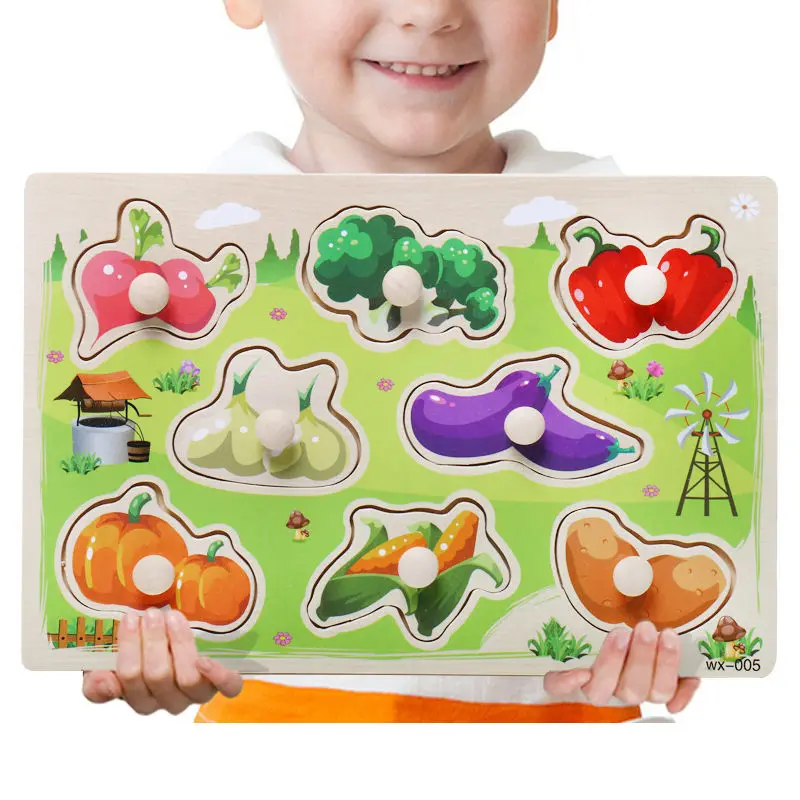 Прямая поставка, детская картонная 3D головоломка в виде животных, деревянные игрушки для детей, грибной гвоздь, для раннего обучения, развивающий подарок для детей - Цвет: 005