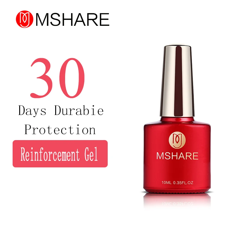 

MSHARE 10ML Reinforcement Gel Varnish UV LED Curing Long Lasting Nail Polish Cover Germany Health Resin Material for Nail Art