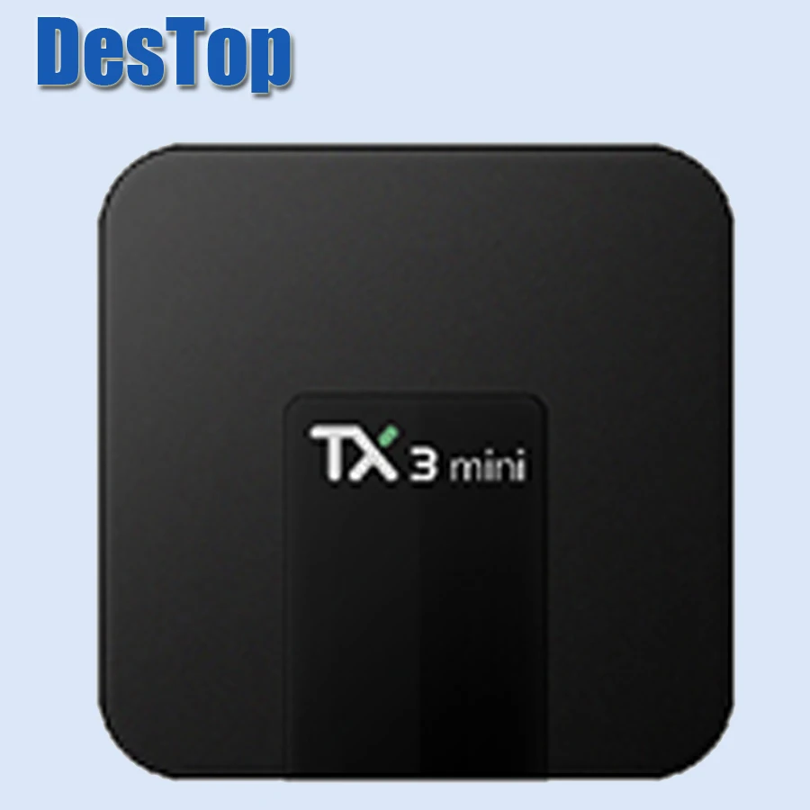 10 шт. Tanix TX3 Мини ТВ приставка S905W 2,4 ГГц WiFi Android 8,1 1 Гб RAM 16 Гб ROM поддержка